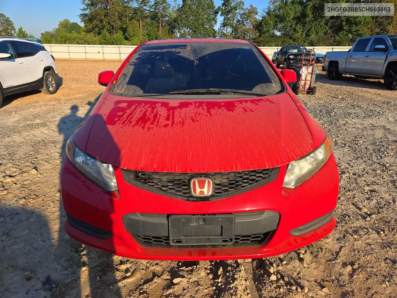 2012 HONDA CIVIC VIN 2HGFG3B85CH565663 — фото 5