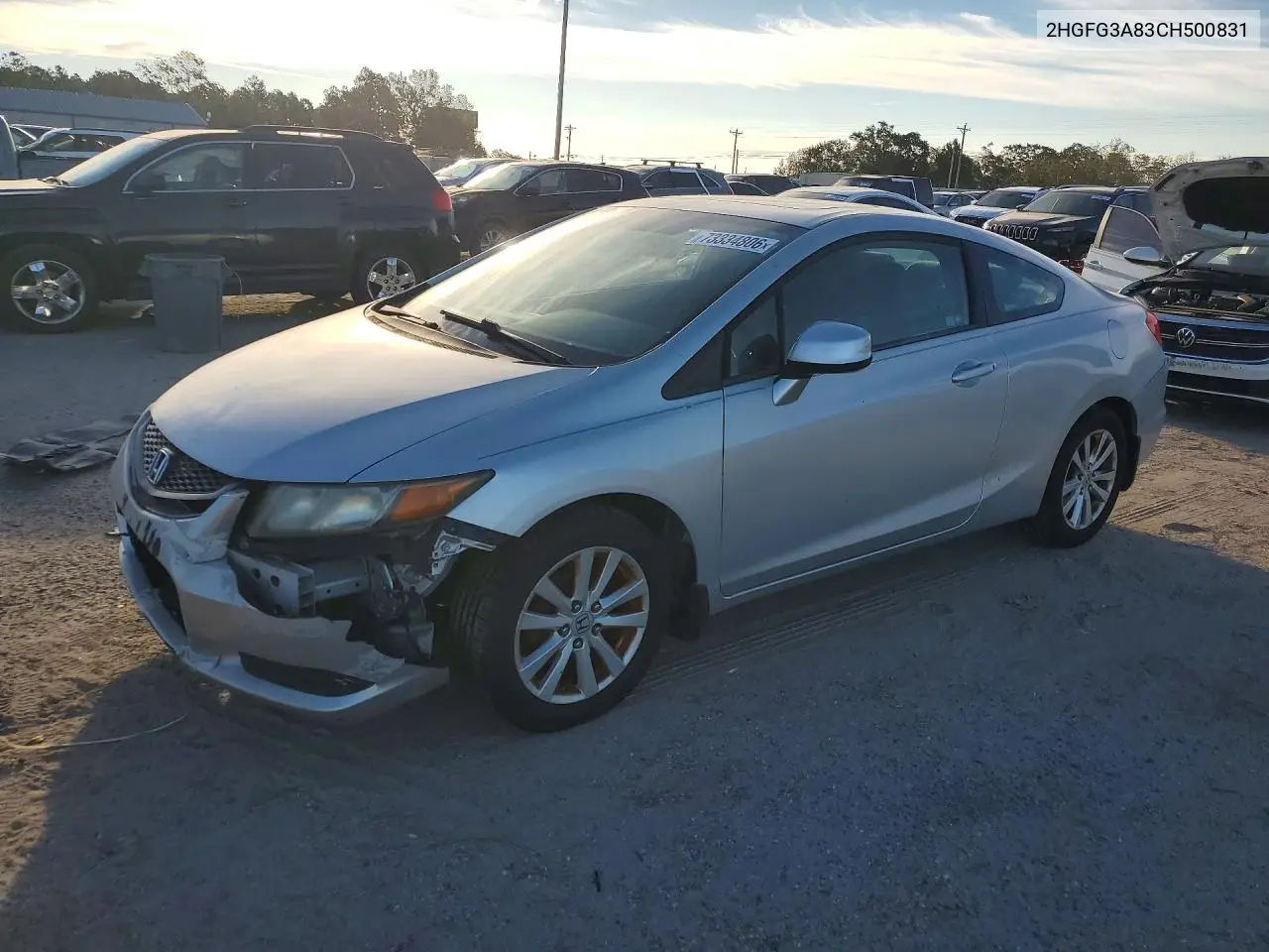 HONDA CIVIC 2012, VIN 2HGFG3A83CH500831