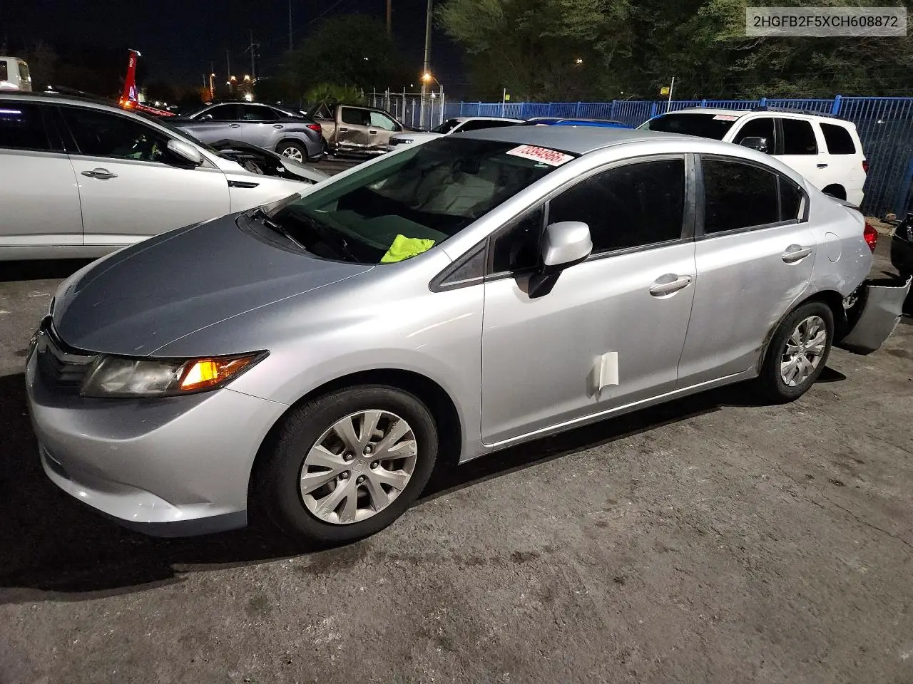 HONDA CIVIC 2012, VIN 2HGFB2F5XCH608872