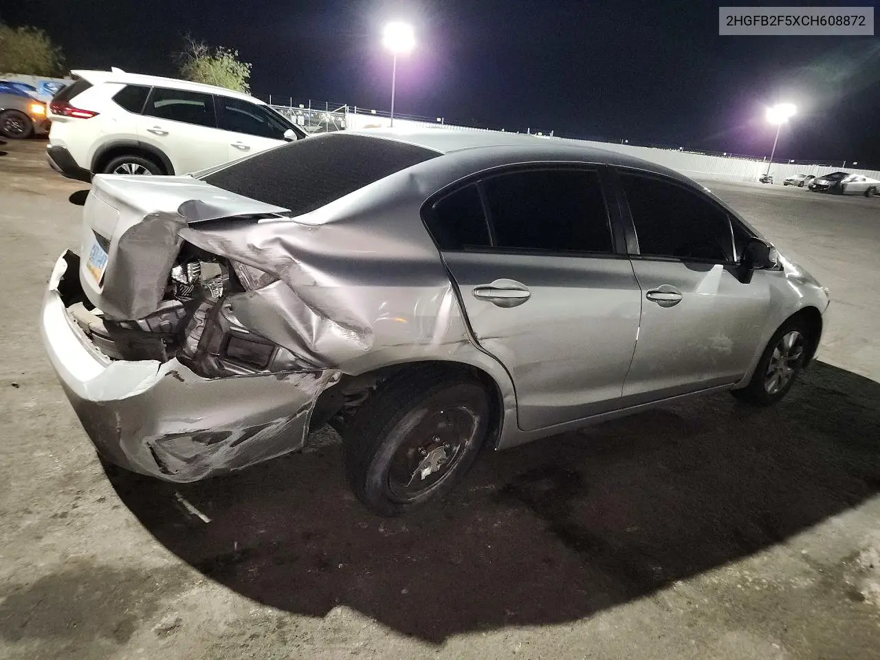 2012 HONDA CIVIC VIN 2HGFB2F5XCH608872 — фото 3