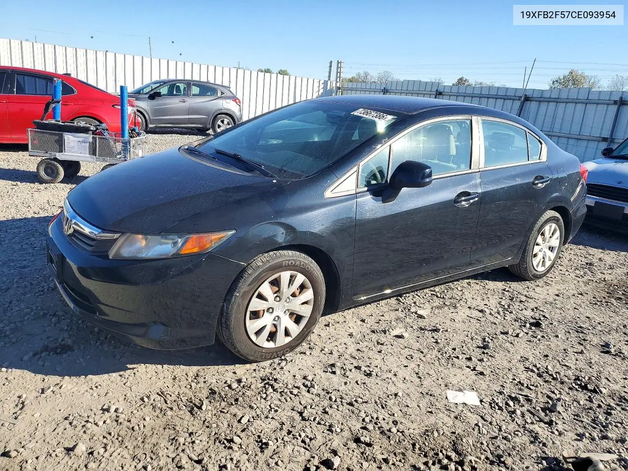 HONDA CIVIC 2012, VIN 19XFB2F57CE093954