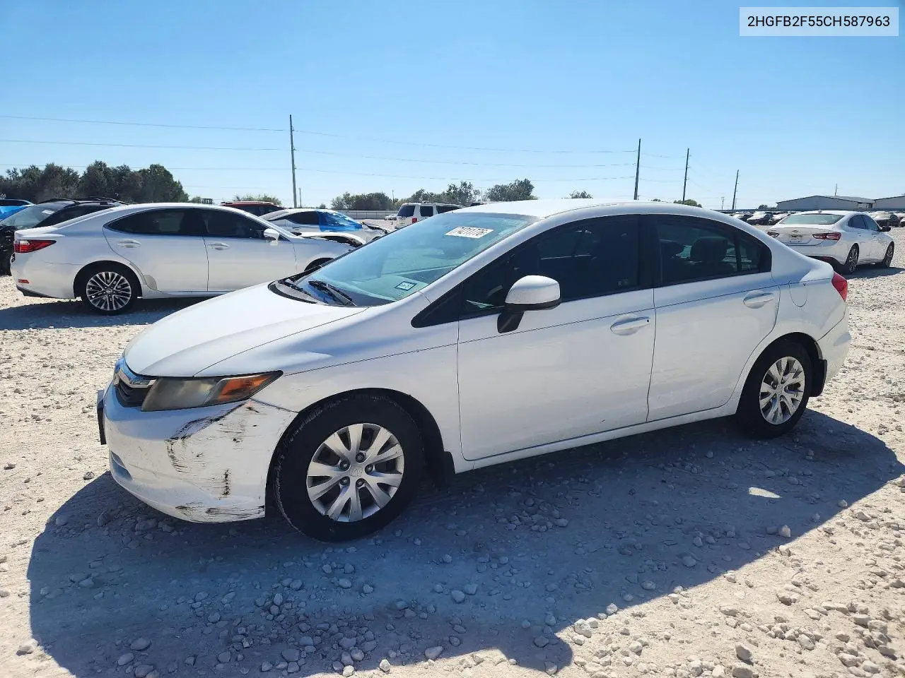 HONDA CIVIC 2012, VIN 2HGFB2F55CH587963
