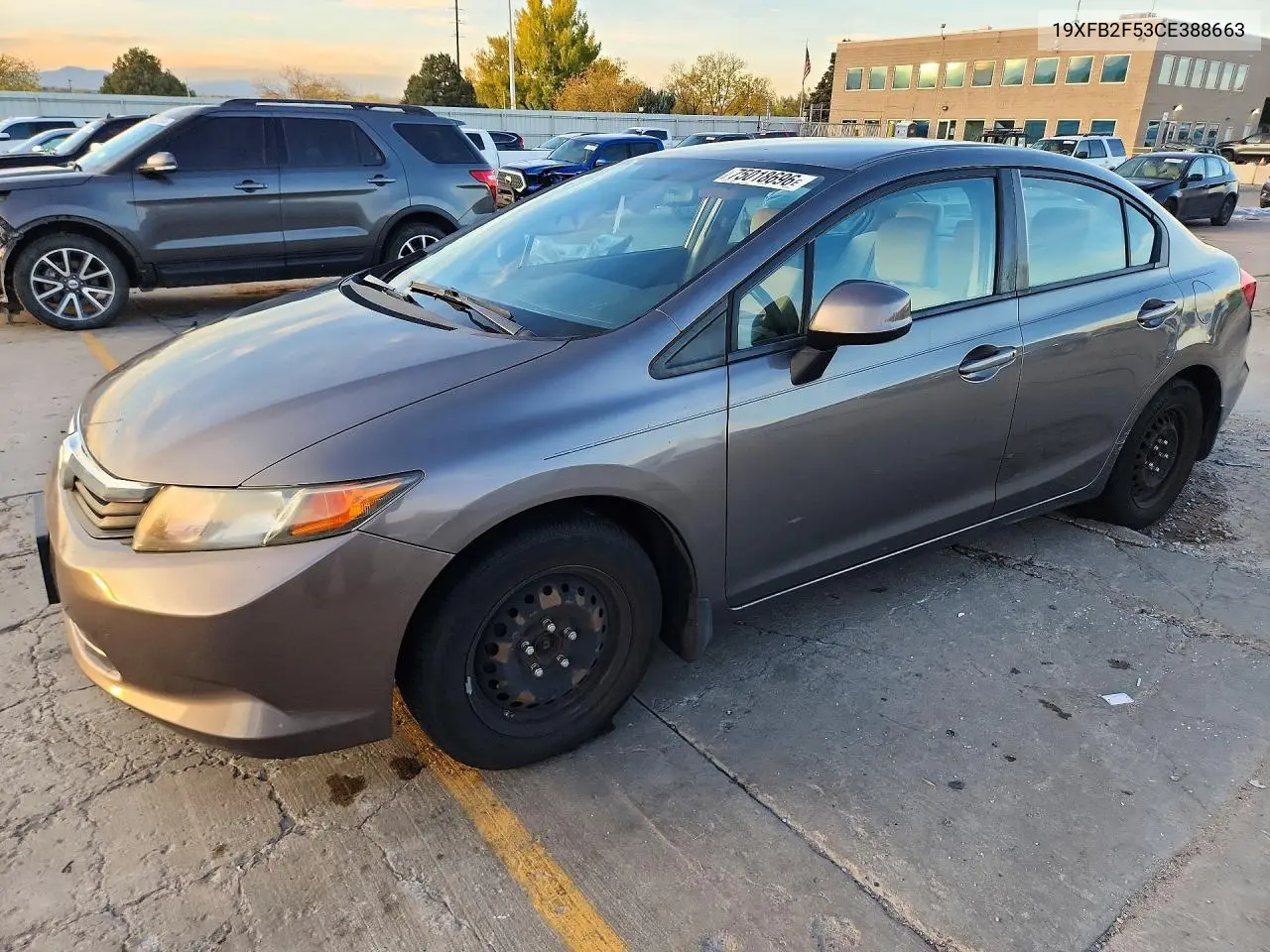HONDA CIVIC 2012, VIN 19XFB2F53CE388663