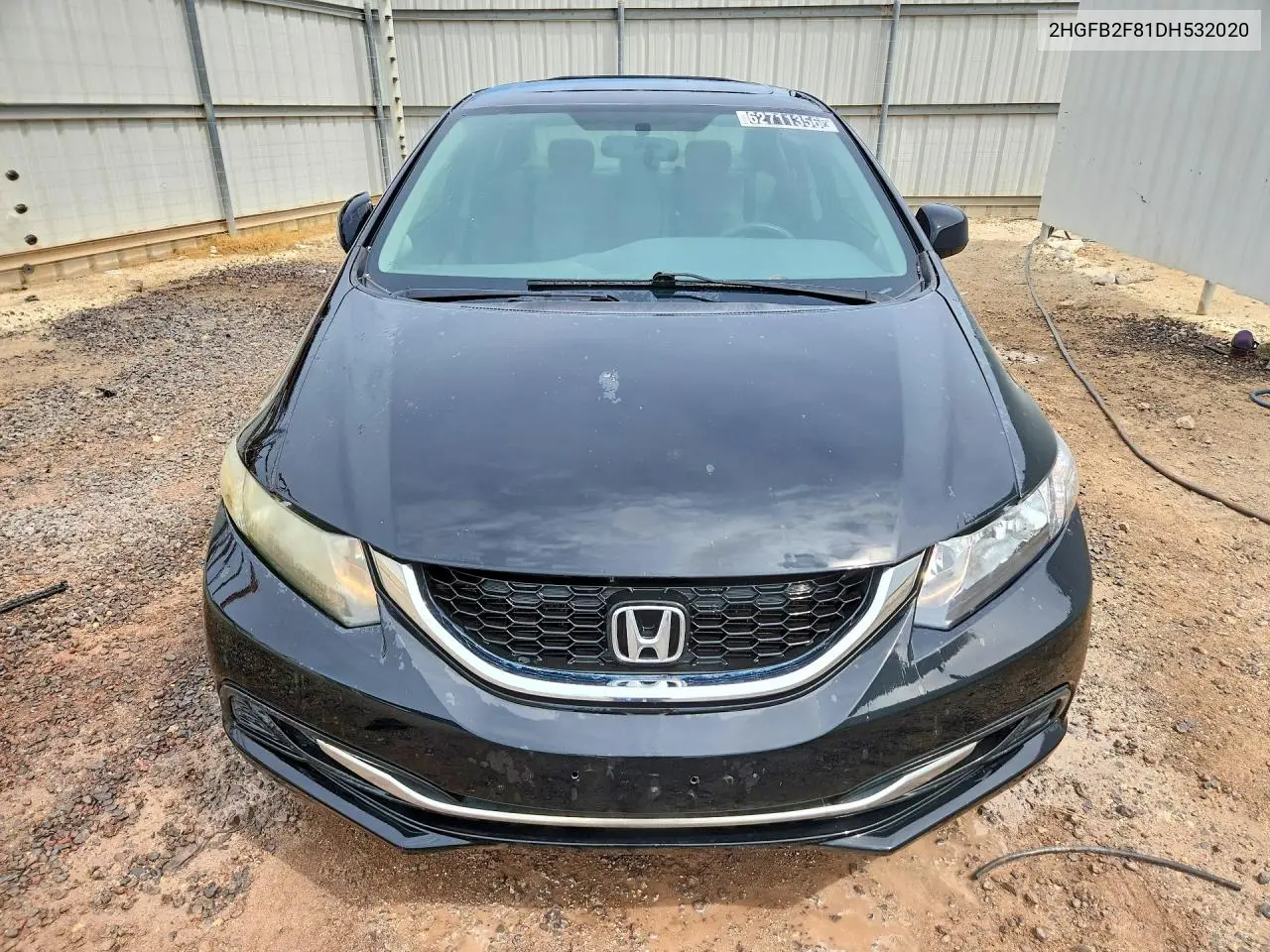 2013 HONDA CIVIC VIN 2HGFB2F81DH532020 — фото 5