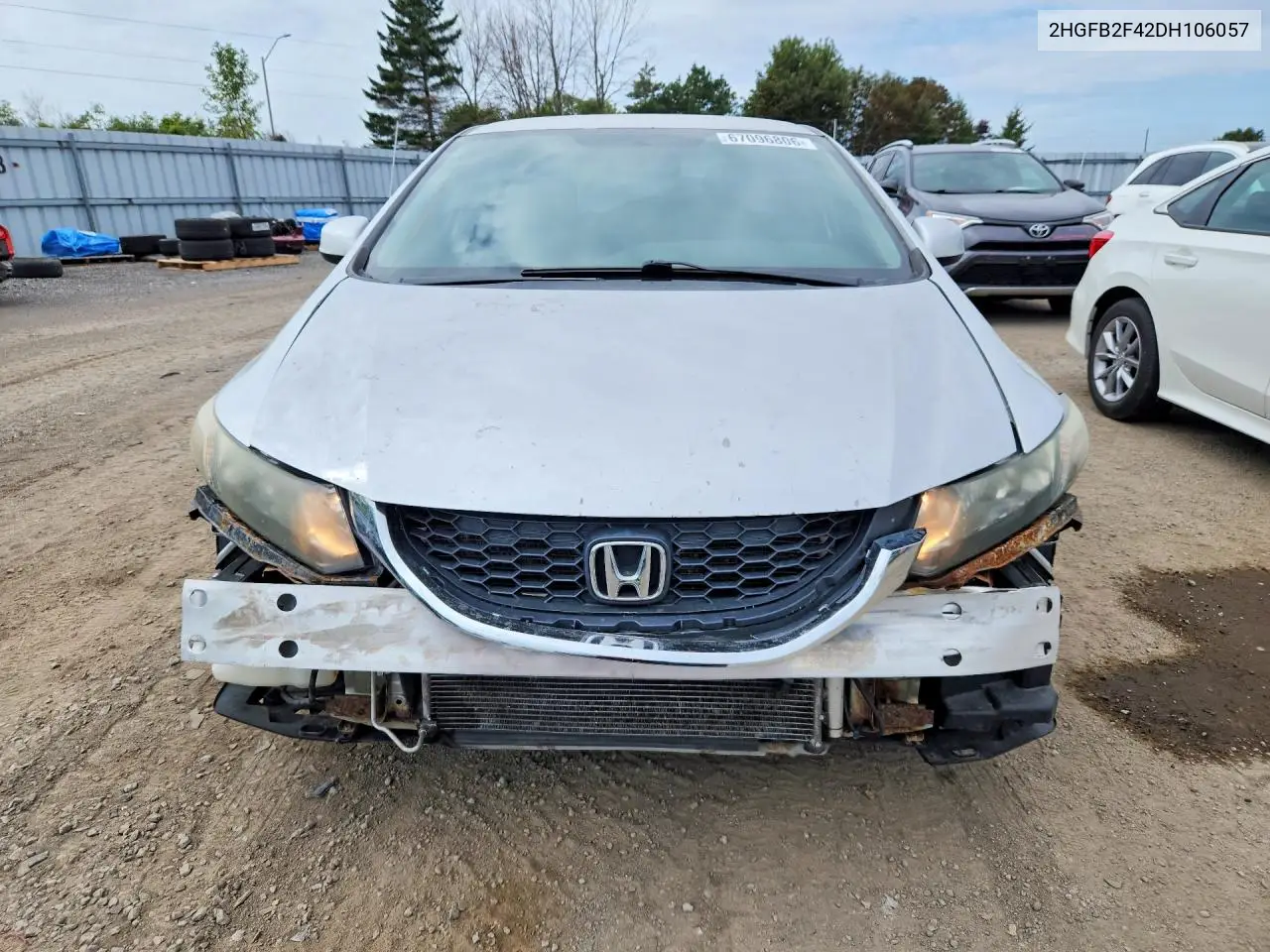 2013 HONDA CIVIC VIN 2HGFB2F42DH106057 — фото 5