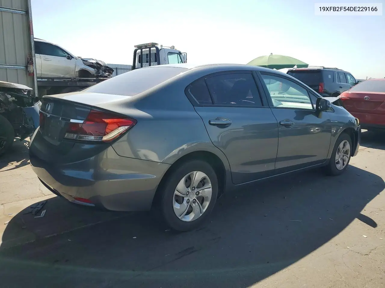2013 HONDA CIVIC VIN 19XFB2F54DE229166 — фото 3