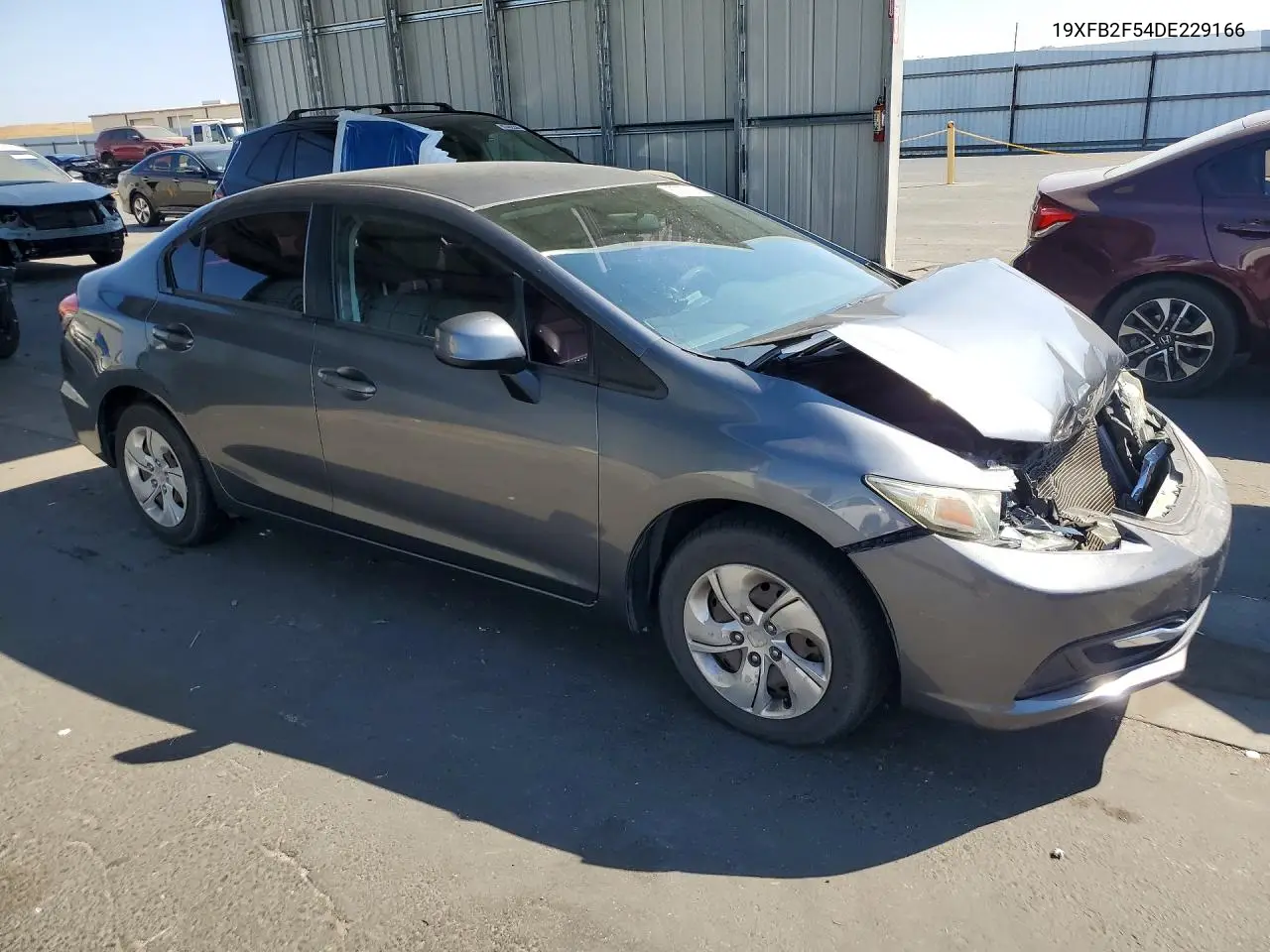 2013 HONDA CIVIC VIN 19XFB2F54DE229166 — фото 4
