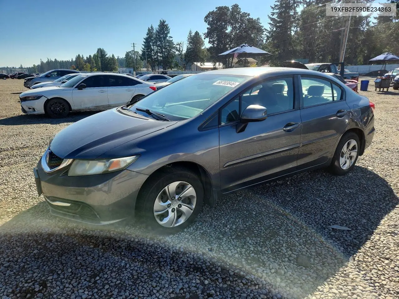 HONDA CIVIC 2013, VIN 19XFB2F59DE234363