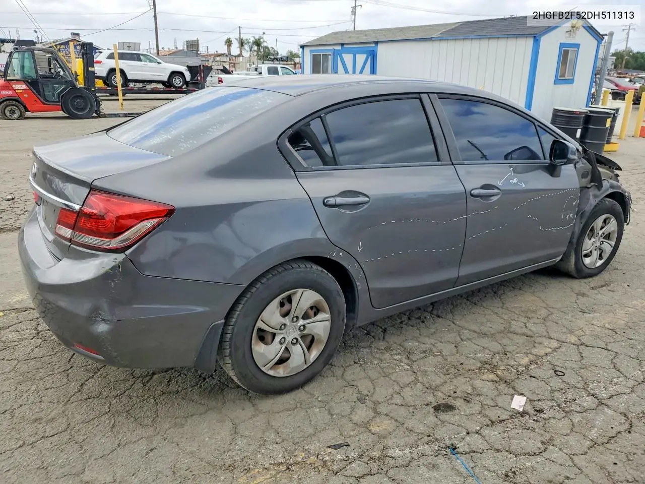 2013 HONDA CIVIC VIN 2HGFB2F52DH511313 — фото 3