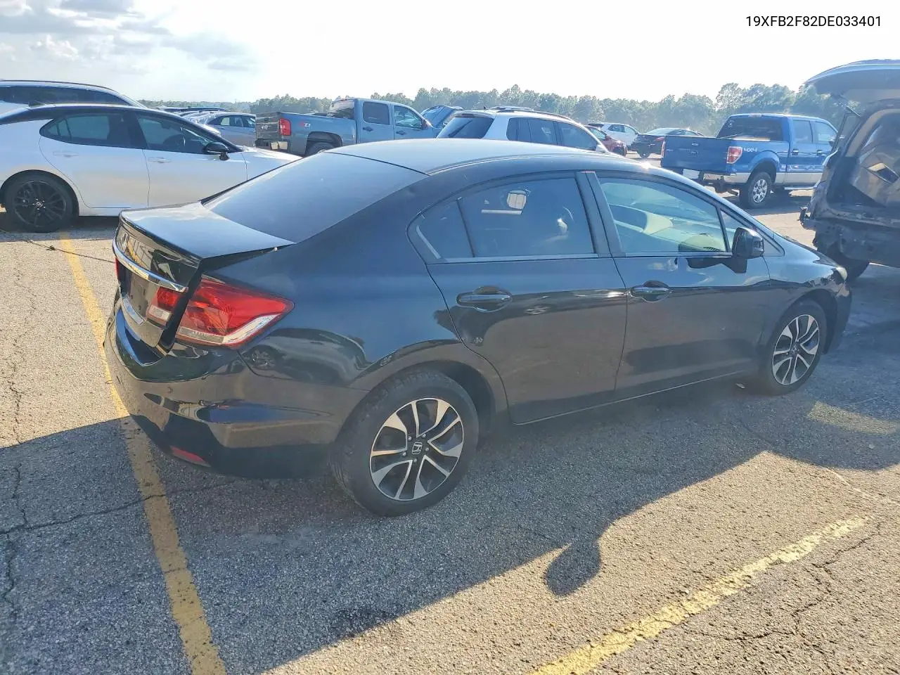 2013 HONDA CIVIC VIN 19XFB2F82DE033401 — фото 3