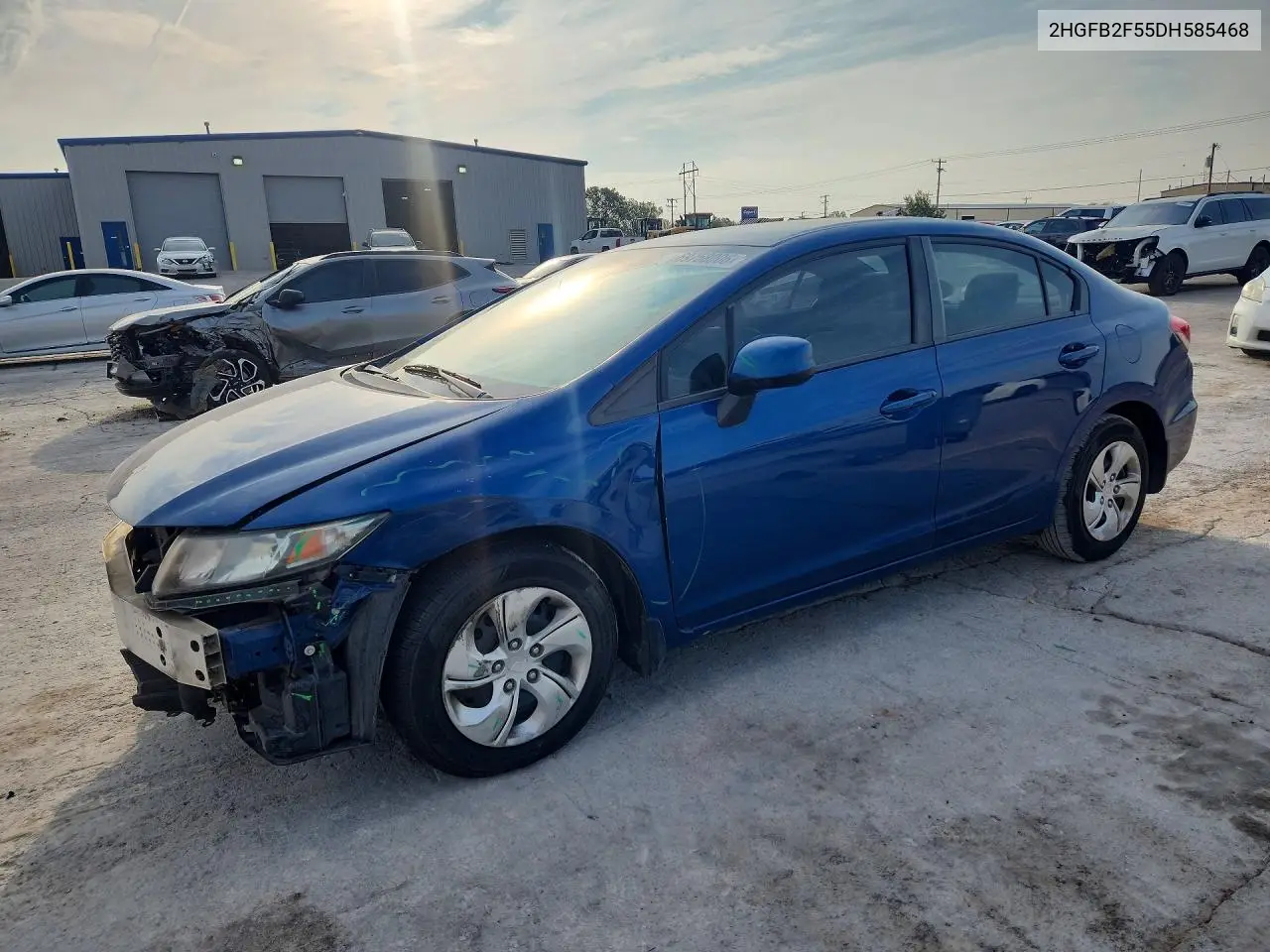 HONDA CIVIC 2013, VIN 2HGFB2F55DH585468