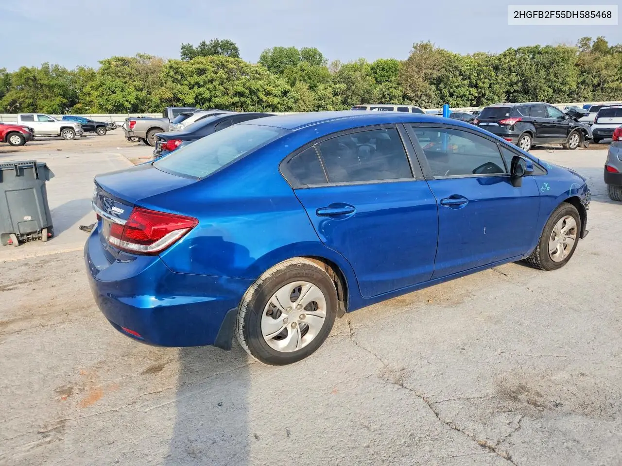 2013 HONDA CIVIC VIN 2HGFB2F55DH585468 — фото 3