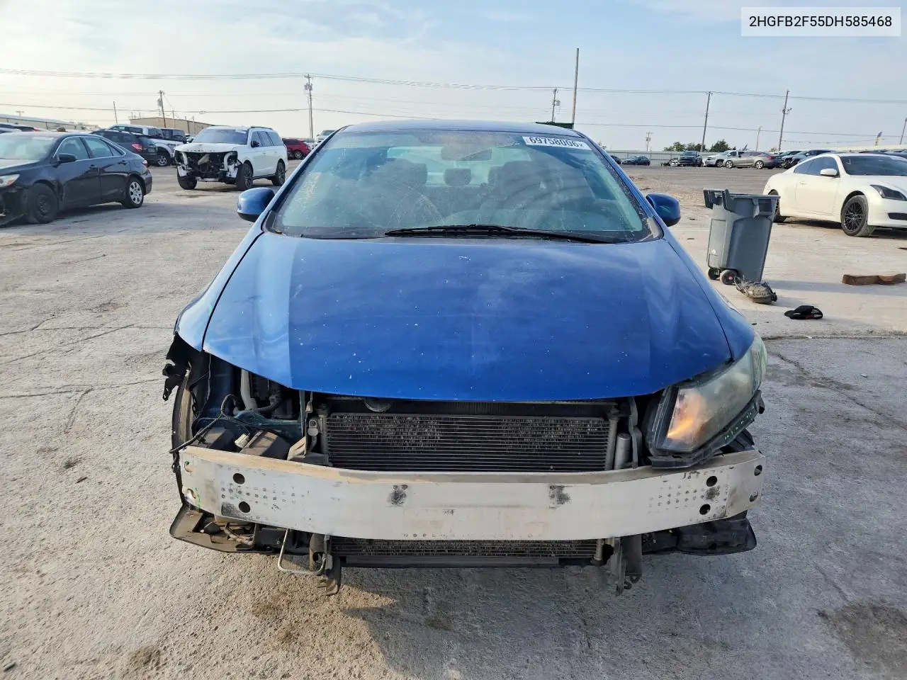2013 HONDA CIVIC VIN 2HGFB2F55DH585468 — фото 5