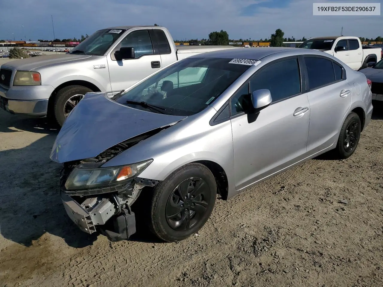 HONDA CIVIC 2013, VIN 19XFB2F53DE290637
