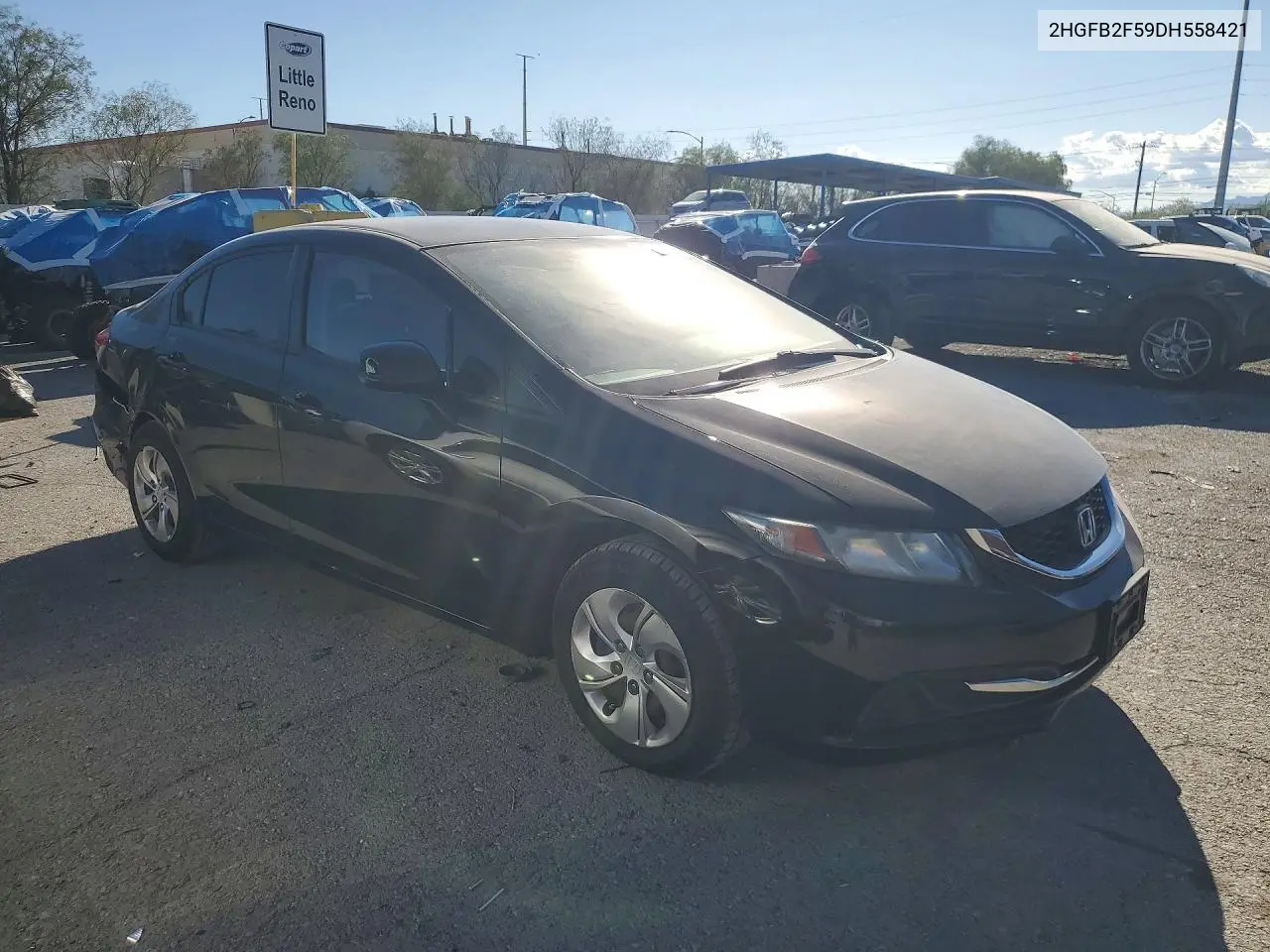 2013 HONDA CIVIC VIN 2HGFB2F59DH558421 — фото 4