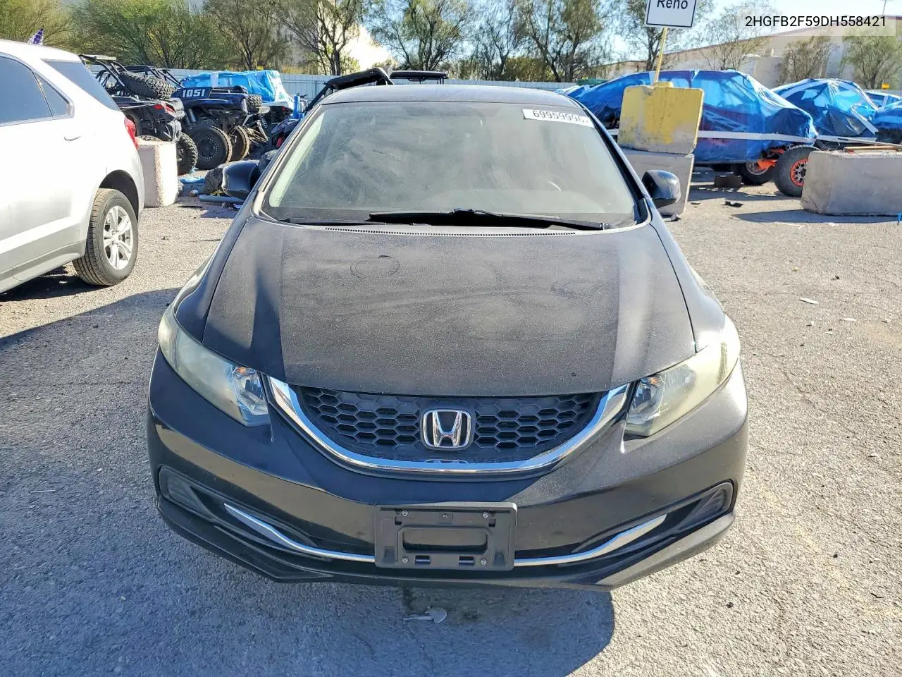 2013 HONDA CIVIC VIN 2HGFB2F59DH558421 — фото 5