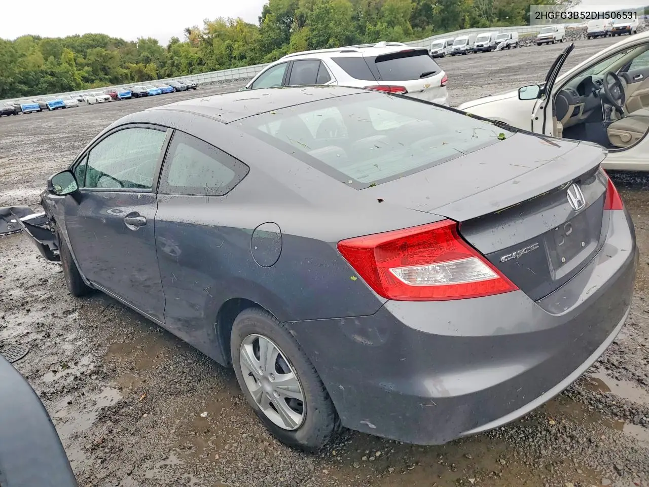 2013 HONDA CIVIC VIN 2HGFG3B52DH506531 — фото 2