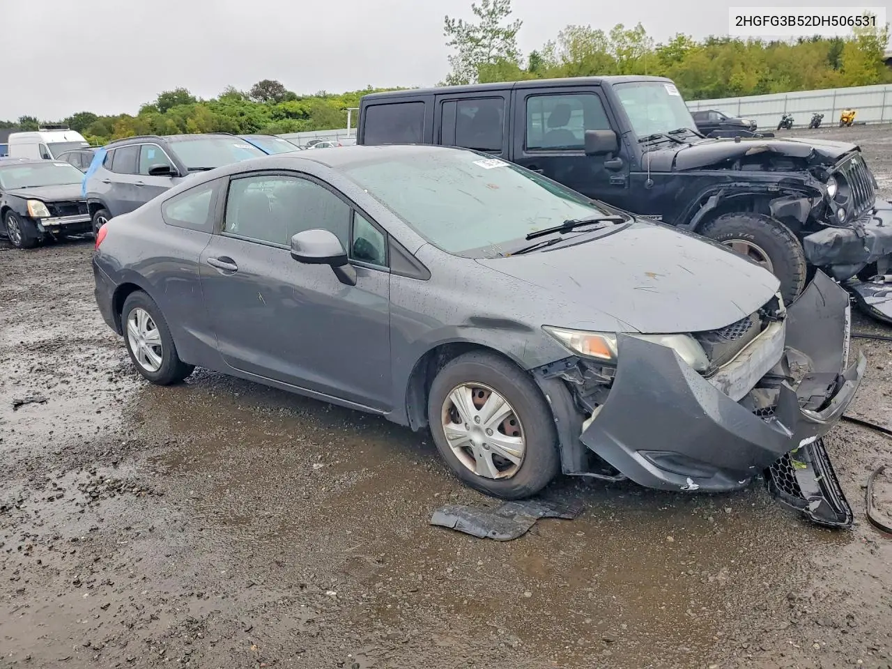 2013 HONDA CIVIC VIN 2HGFG3B52DH506531 — фото 4