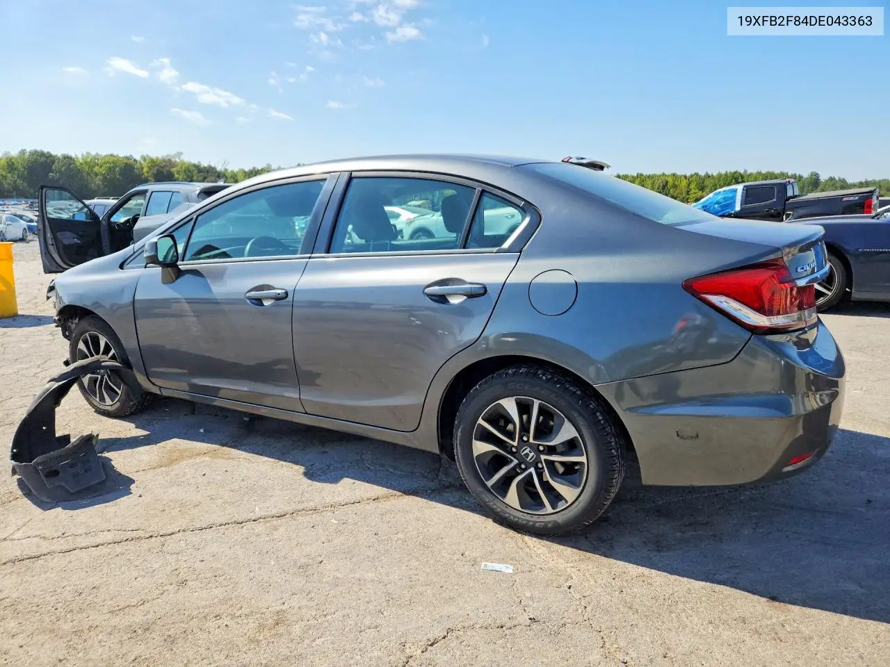 2013 HONDA CIVIC VIN 19XFB2F84DE043363 — фото 2