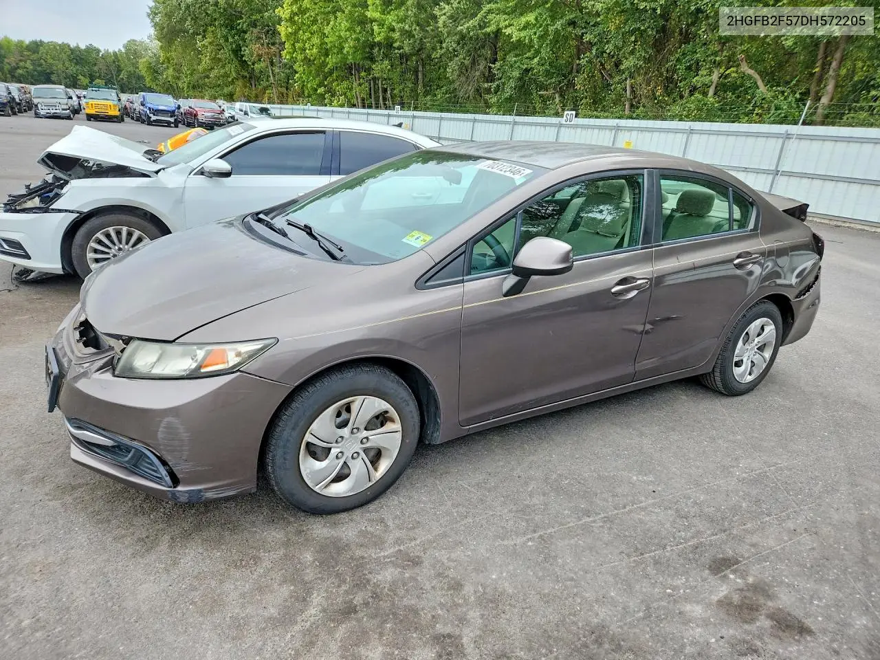 HONDA CIVIC 2013, VIN 2HGFB2F57DH572205