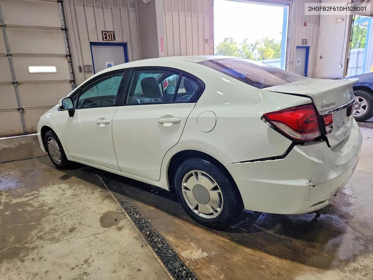 2013 HONDA CIVIC VIN 2HGFB2F61DH528001 — фото 2