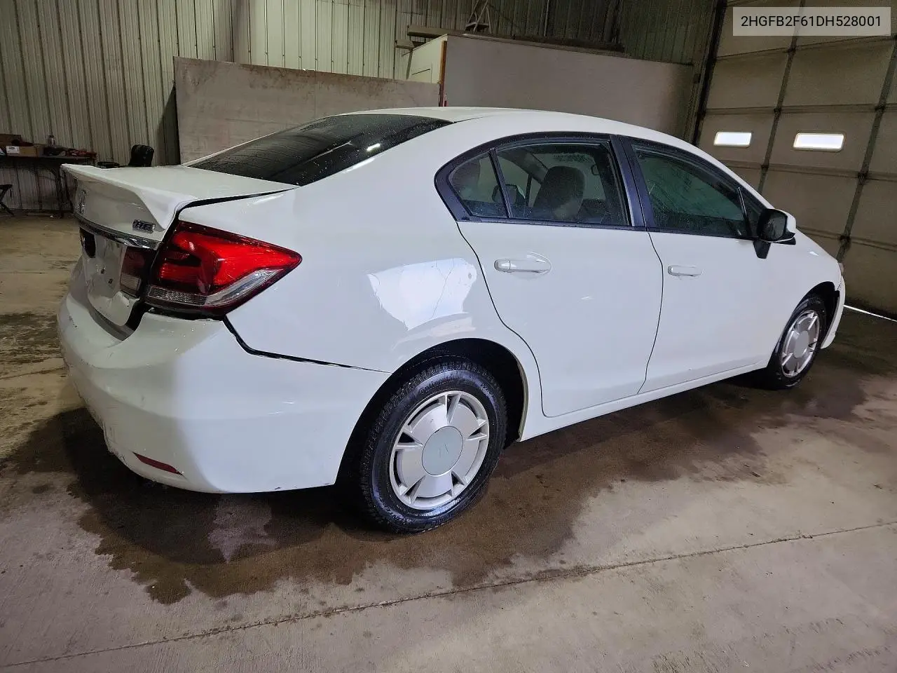 2013 HONDA CIVIC VIN 2HGFB2F61DH528001 — фото 3