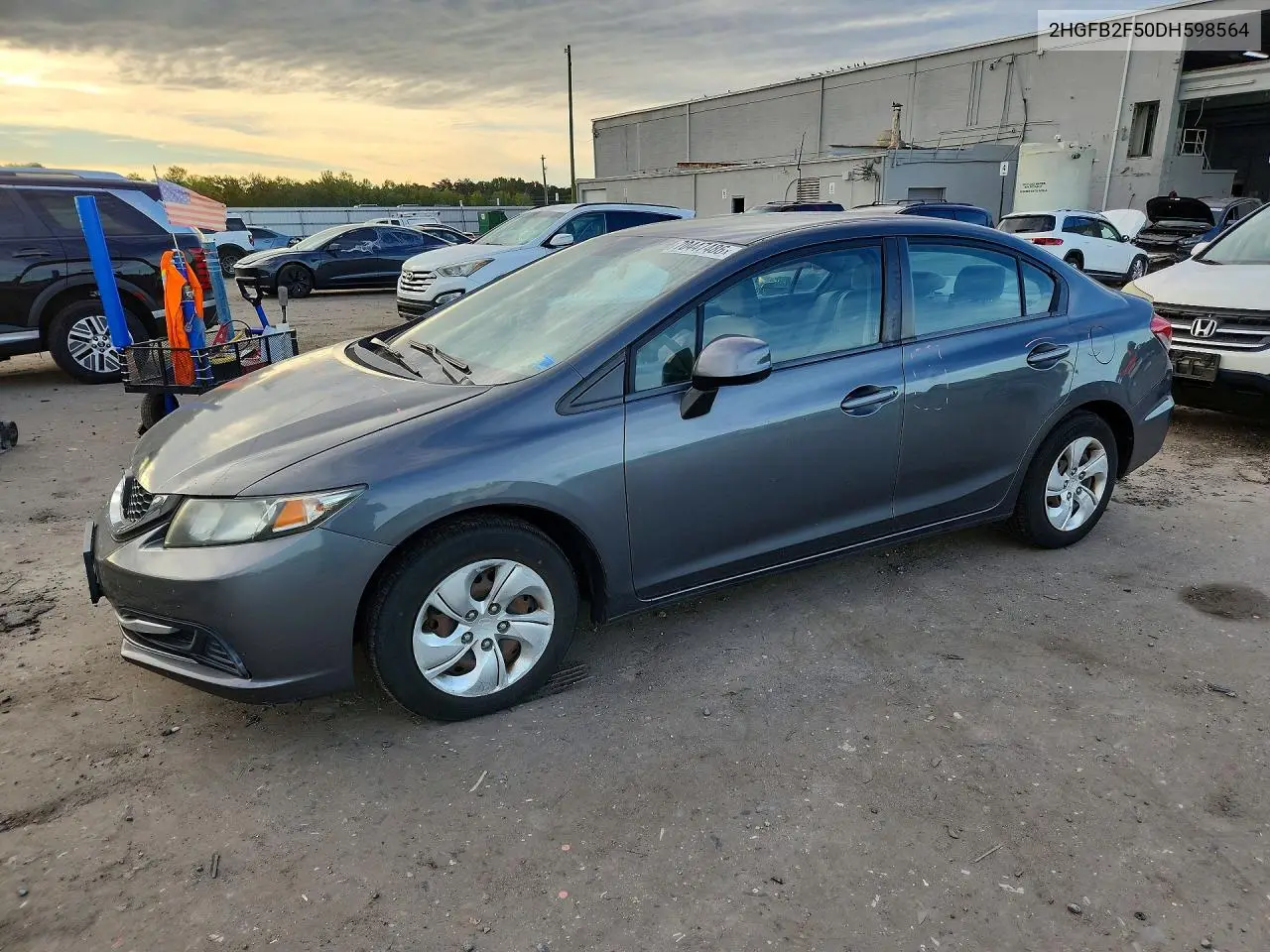 HONDA CIVIC 2013, VIN 2HGFB2F50DH598564
