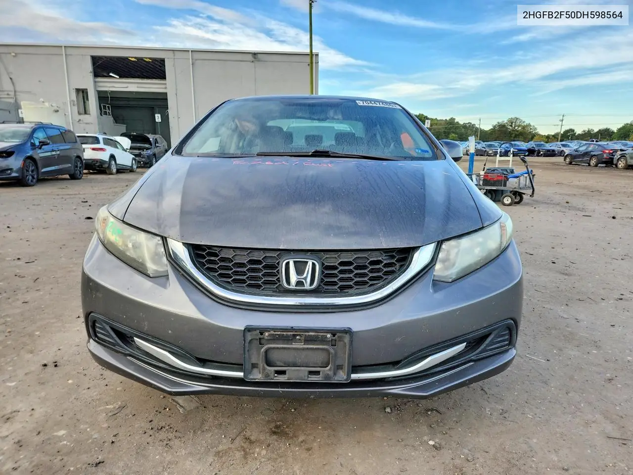 2013 HONDA CIVIC VIN 2HGFB2F50DH598564 — фото 5