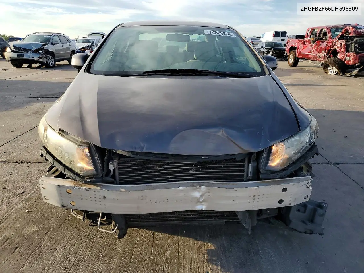 2013 HONDA CIVIC VIN 2HGFB2F55DH596809 — фото 5