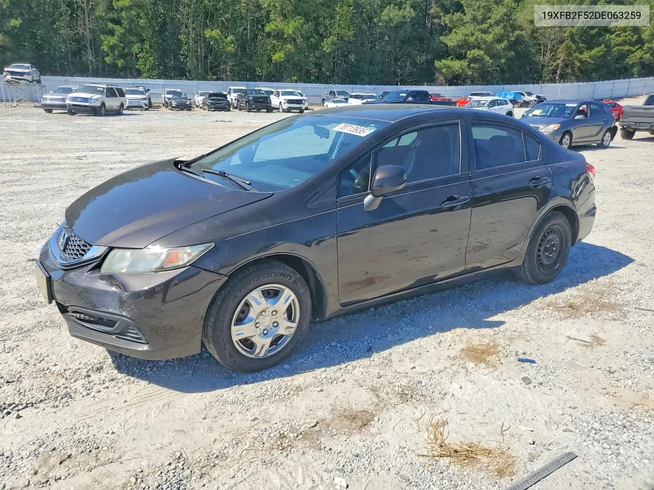 HONDA CIVIC 2013, VIN 19XFB2F52DE063259