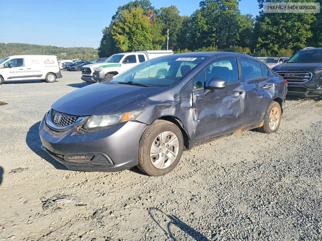 HONDA CIVIC 2013, VIN 19XFB2F54DE009008