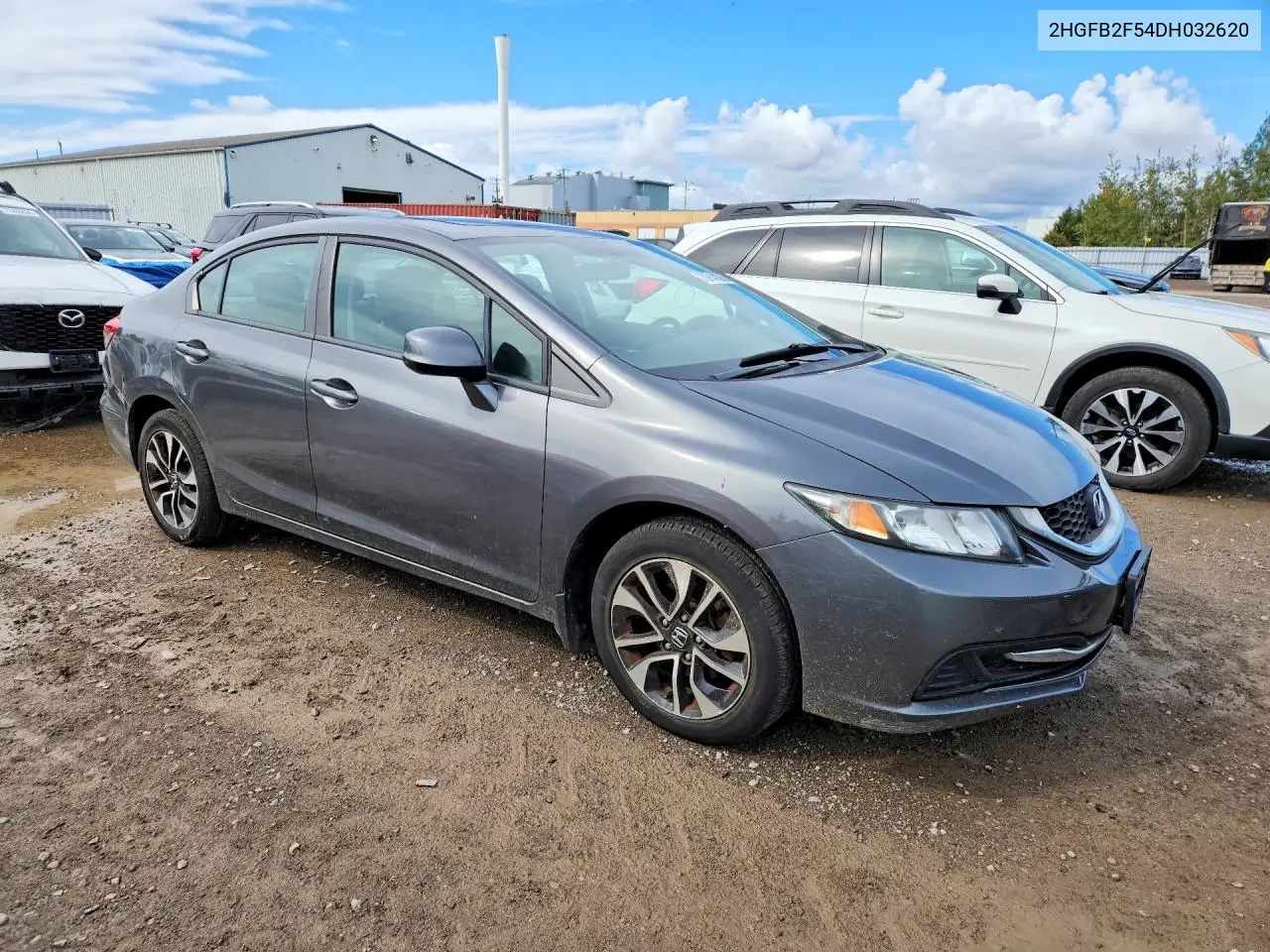 2013 HONDA CIVIC VIN 2HGFB2F54DH032620 — фото 4