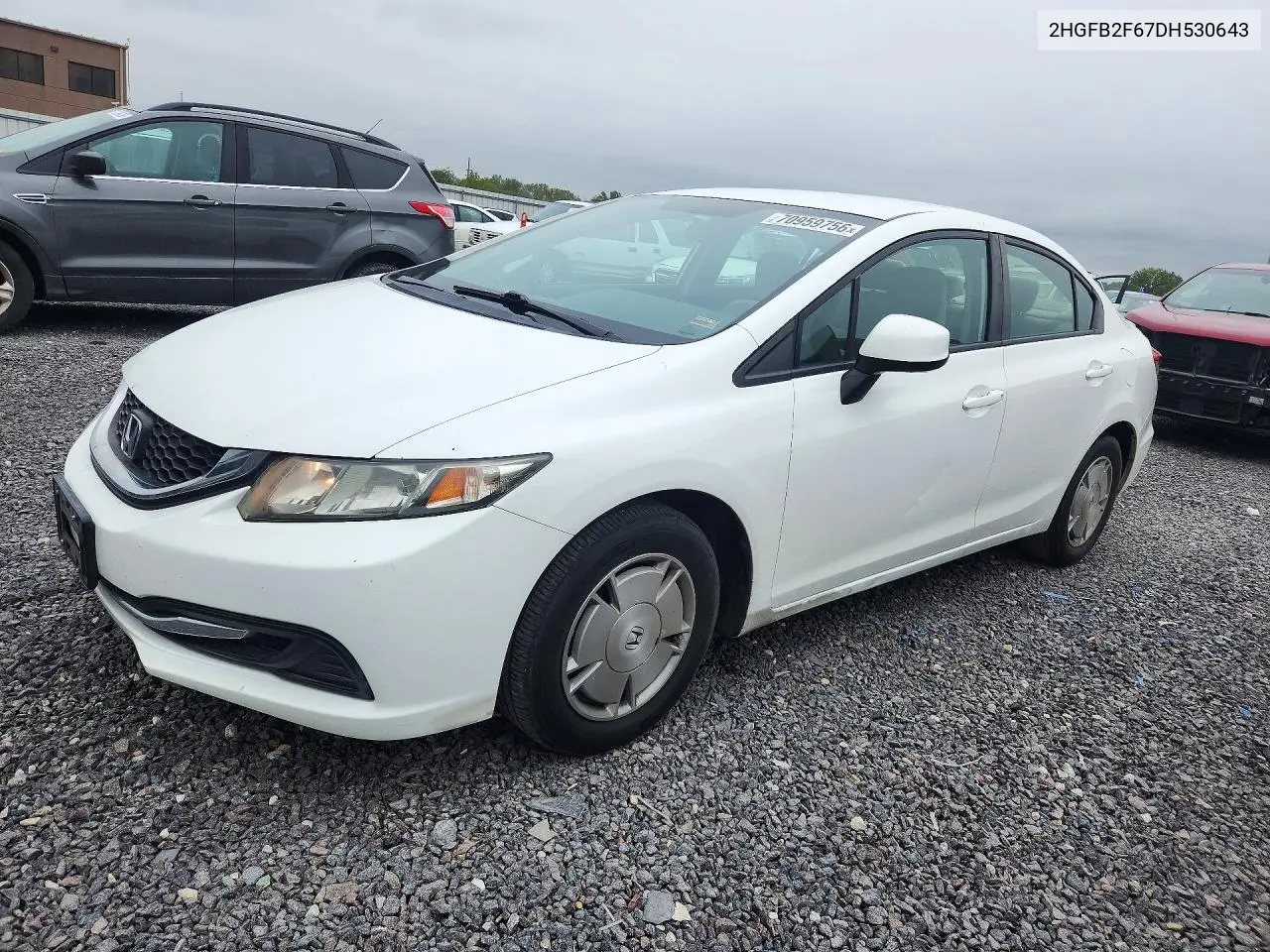 HONDA CIVIC 2013, VIN 2HGFB2F67DH530643