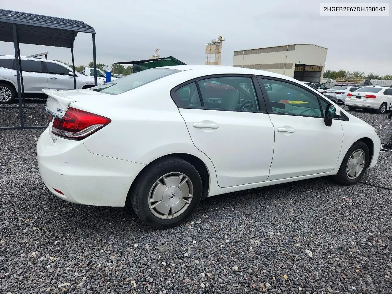 2013 HONDA CIVIC VIN 2HGFB2F67DH530643 — фото 3