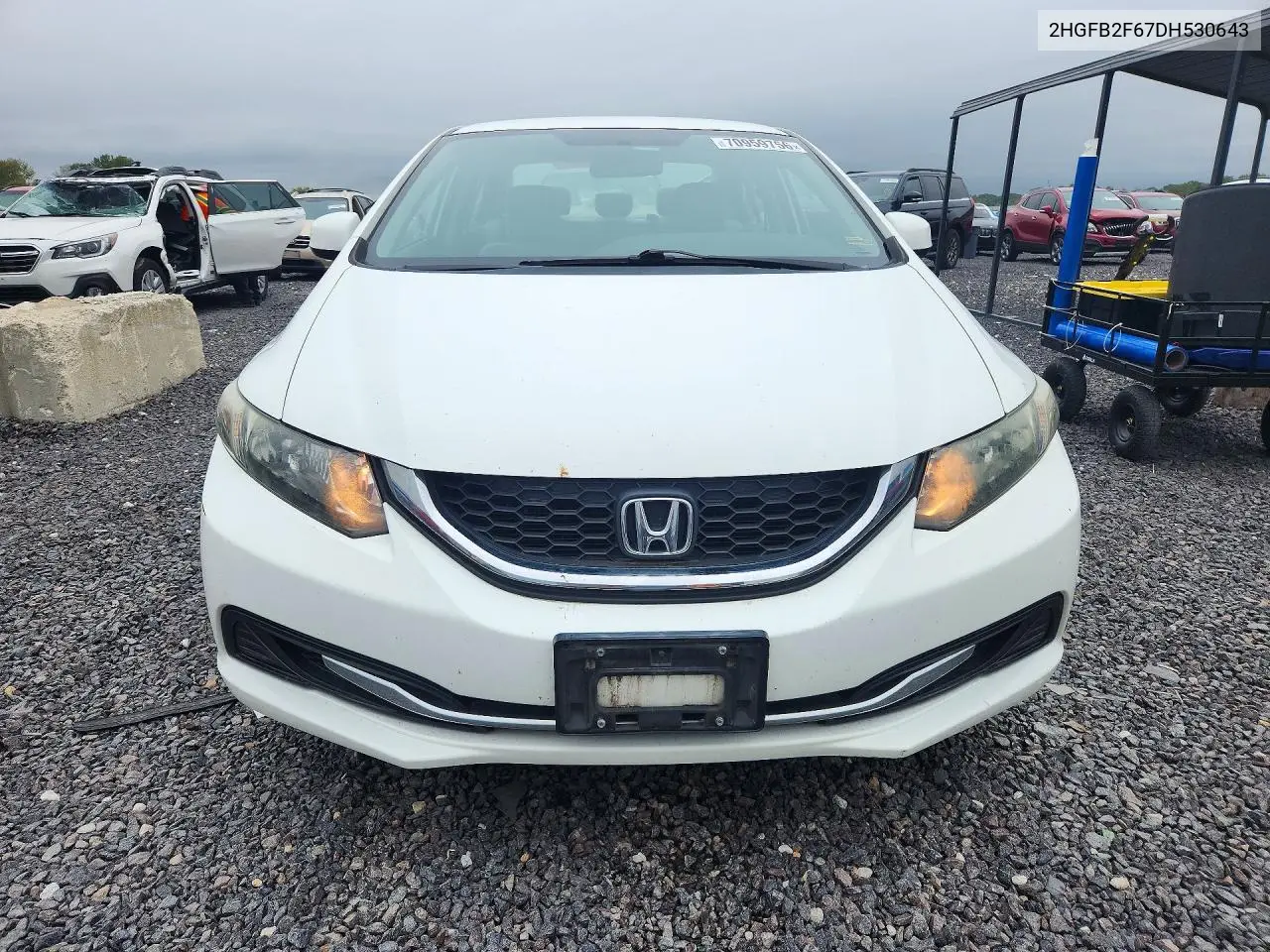 2013 HONDA CIVIC VIN 2HGFB2F67DH530643 — фото 5