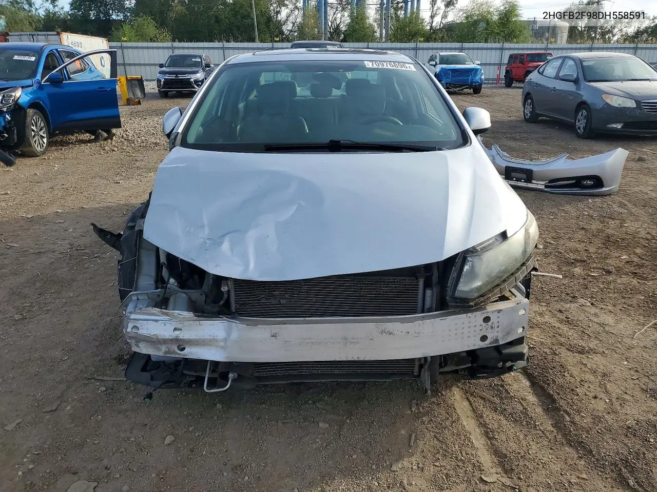 2013 HONDA CIVIC VIN 2HGFB2F98DH558591 — фото 5