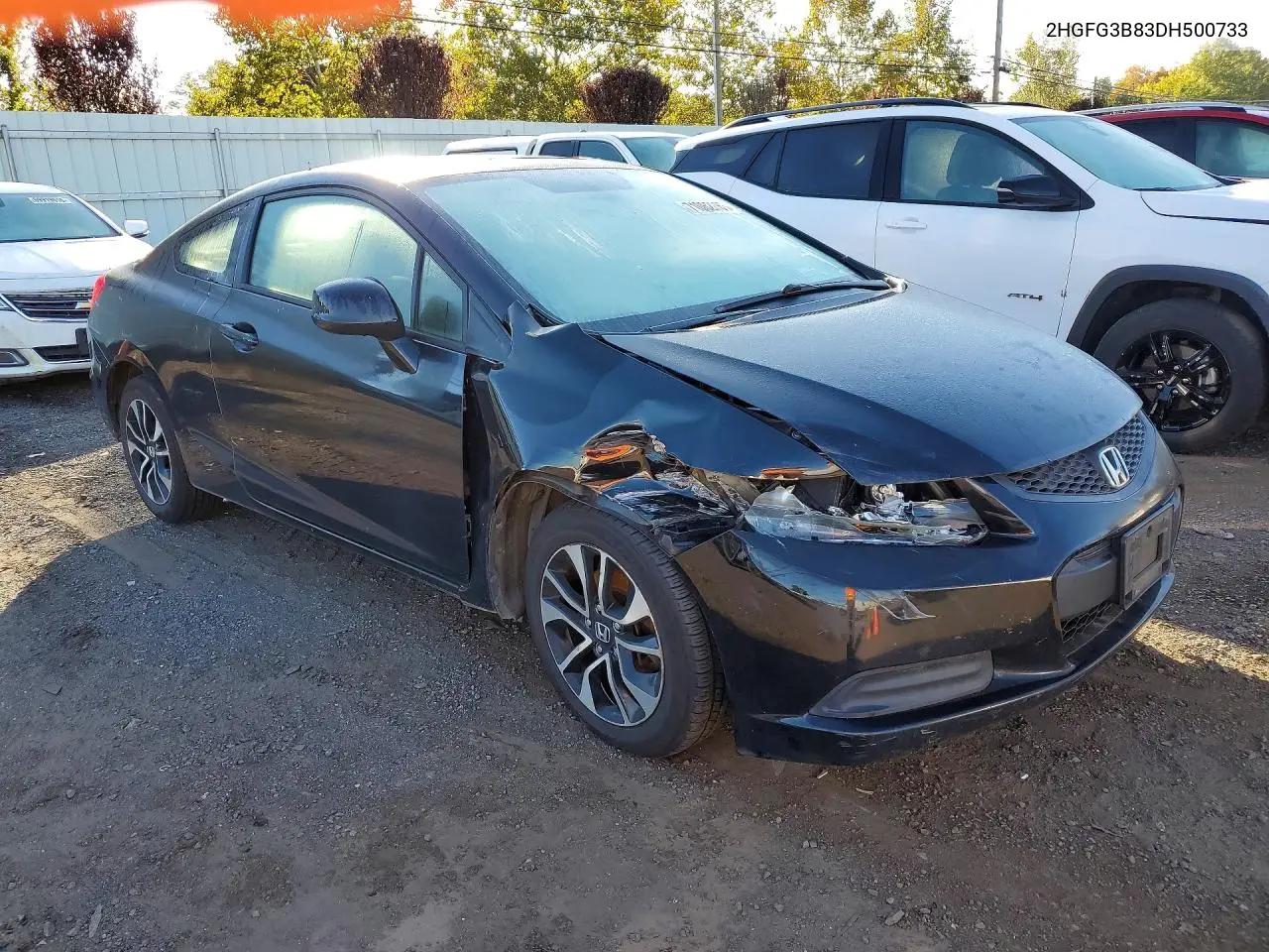 2013 HONDA CIVIC VIN 2HGFG3B83DH500733 — фото 4