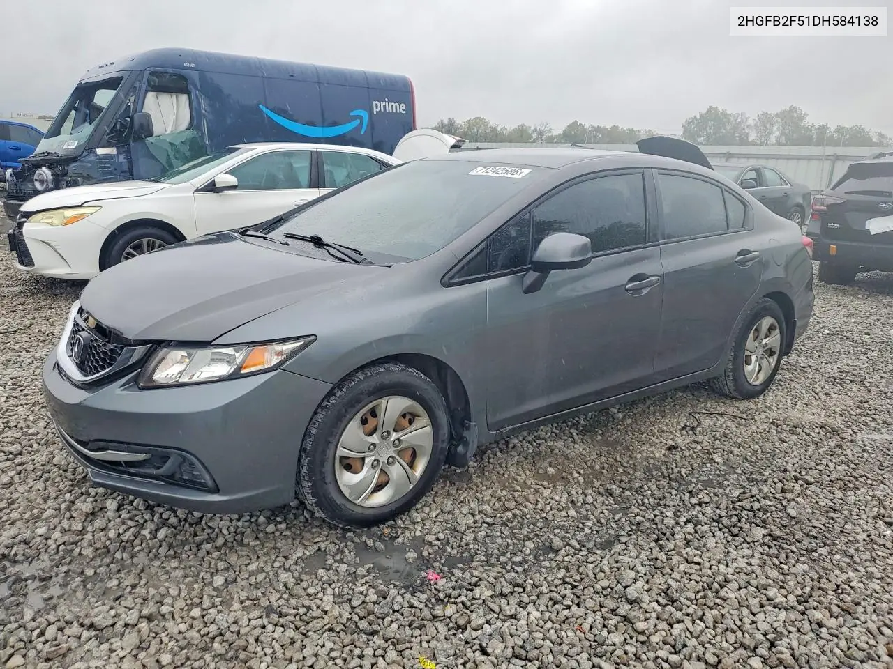 HONDA CIVIC 2013, VIN 2HGFB2F51DH584138