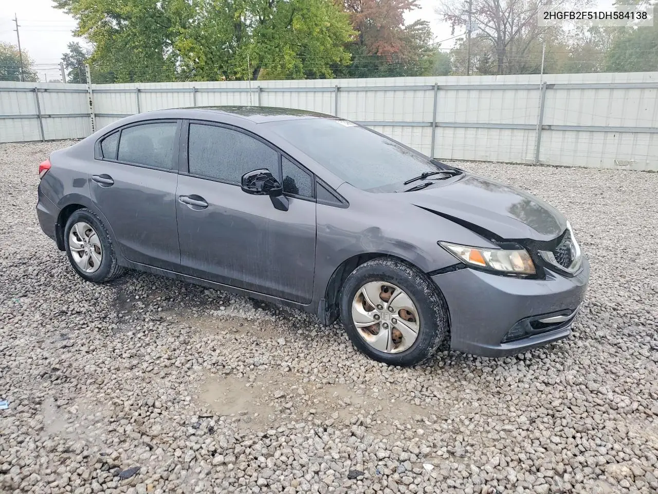 2013 HONDA CIVIC VIN 2HGFB2F51DH584138 — фото 4
