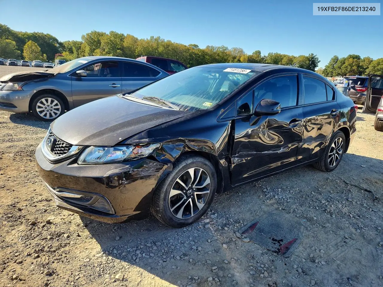 HONDA CIVIC 2013, VIN 19XFB2F86DE213240