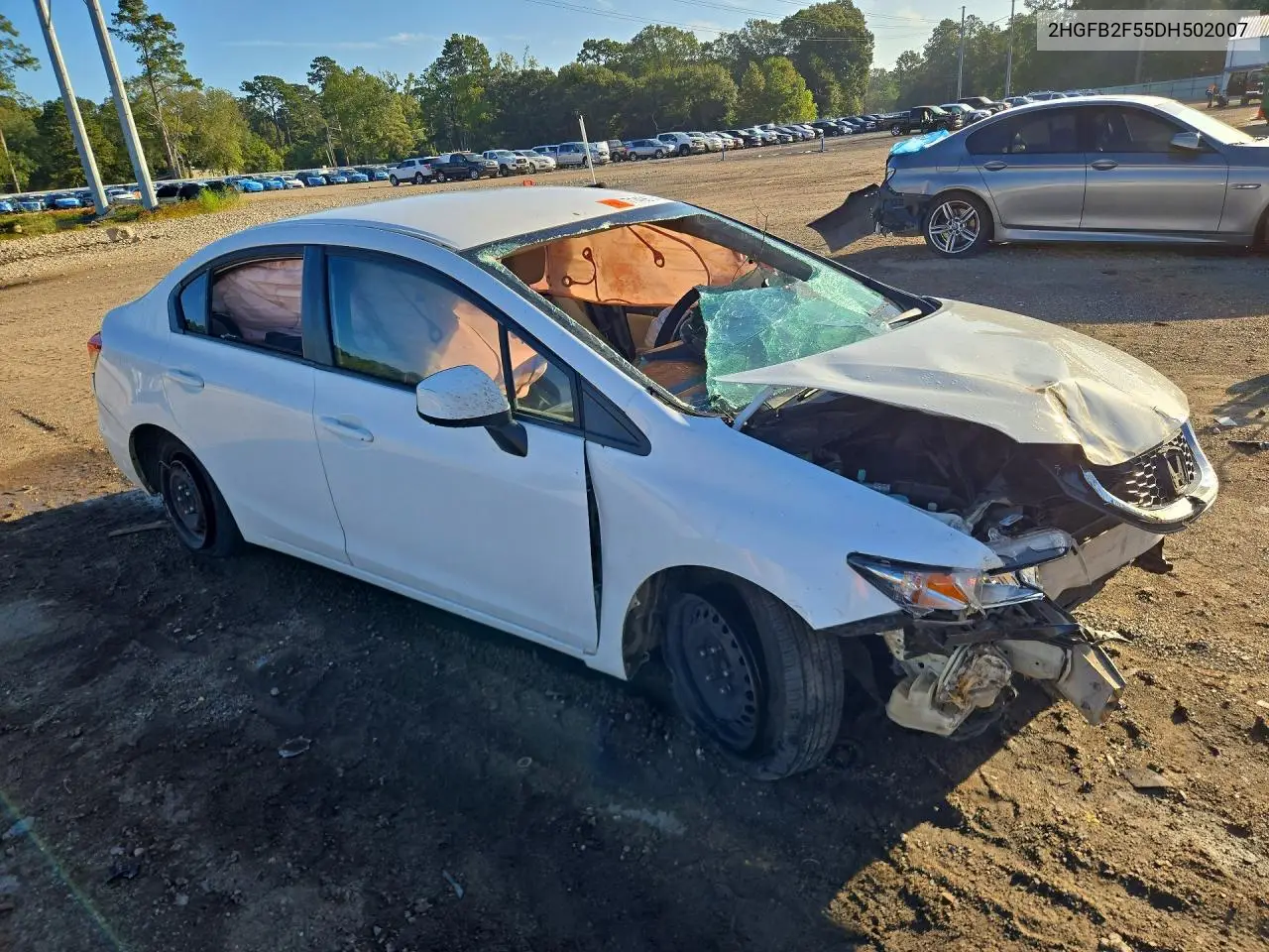 2013 HONDA CIVIC VIN 2HGFB2F55DH502007 — фото 4