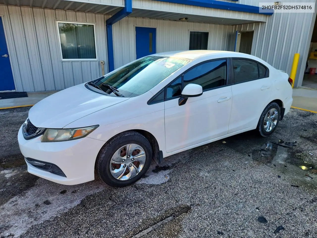 HONDA CIVIC 2013, VIN 2HGFB2F52DH574816