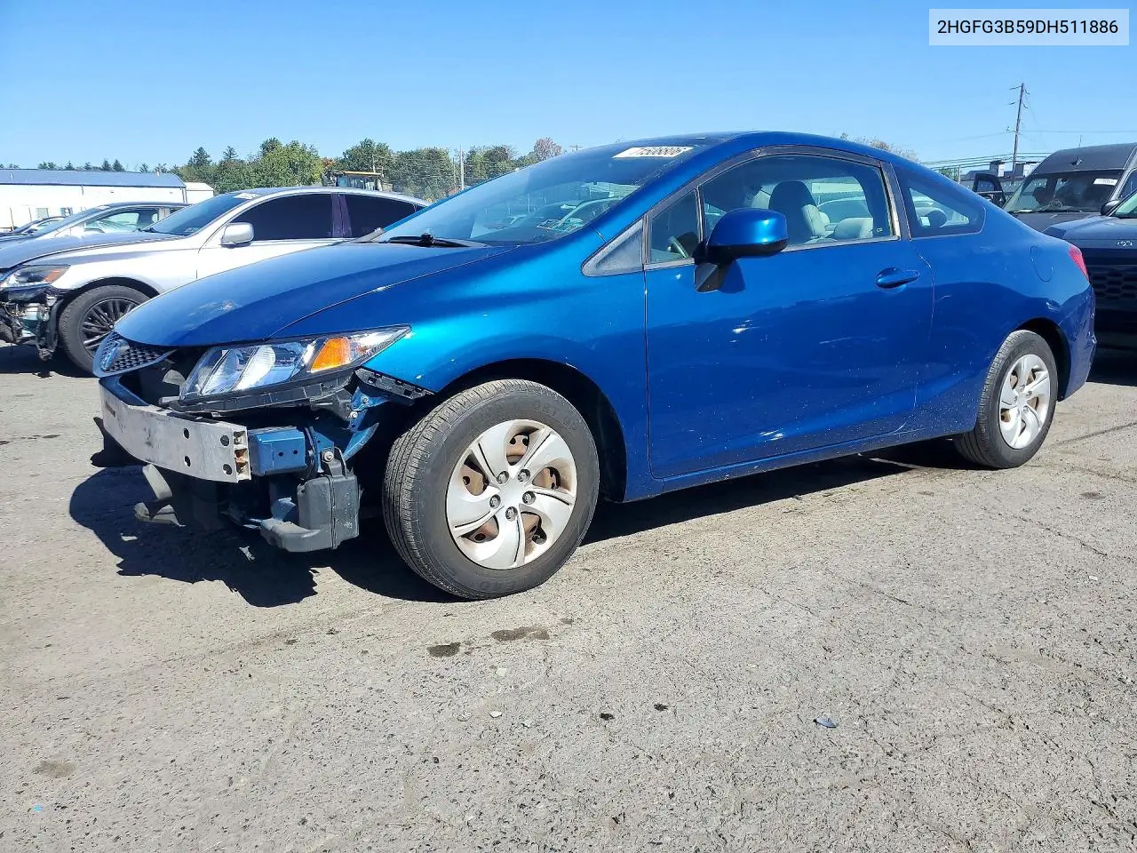 HONDA CIVIC 2013, VIN 2HGFG3B59DH511886