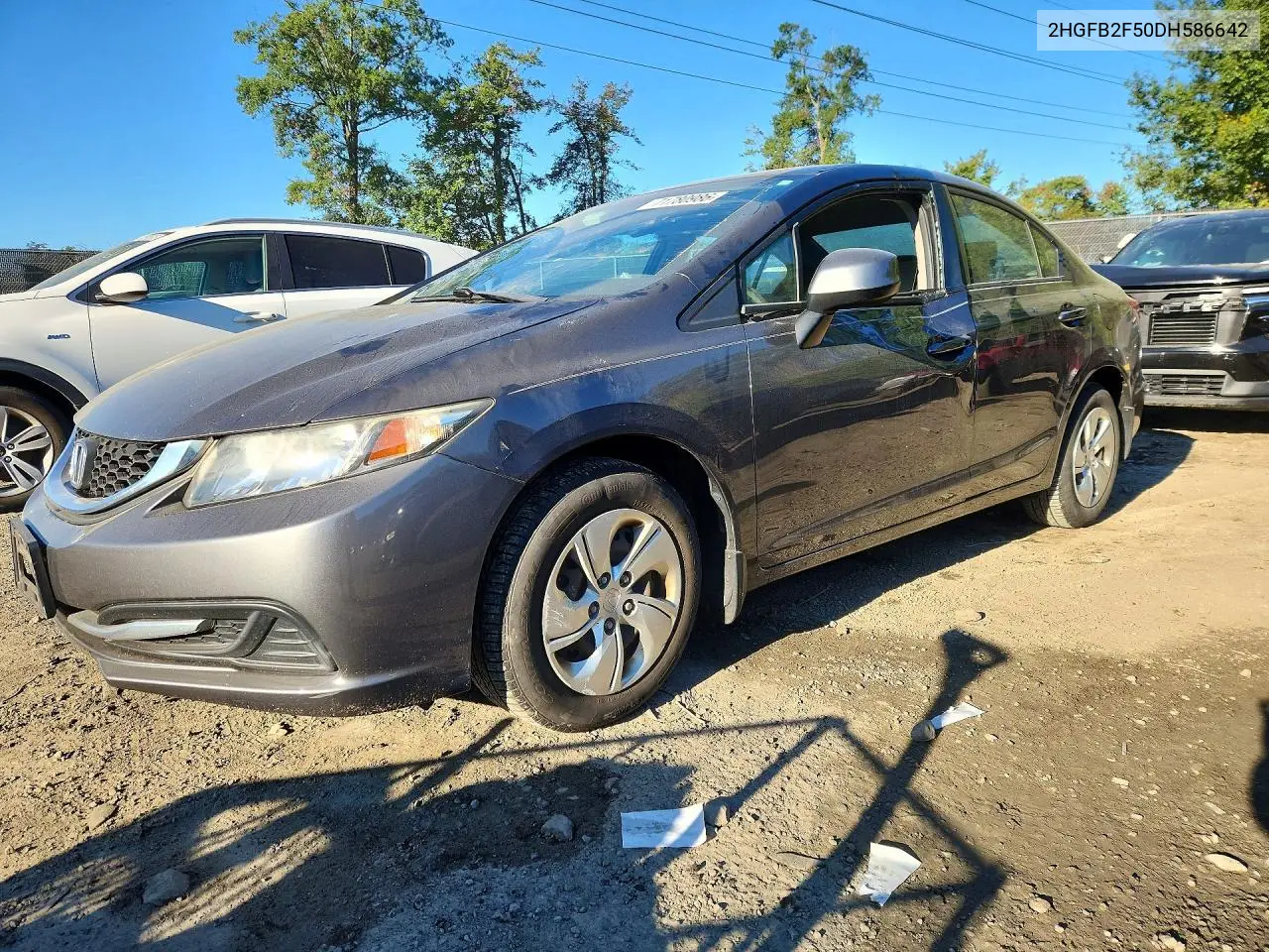 HONDA CIVIC 2013, VIN 2HGFB2F50DH586642