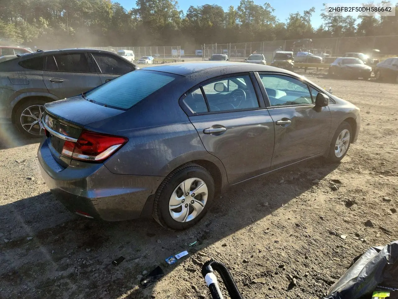 2013 HONDA CIVIC VIN 2HGFB2F50DH586642 — фото 3