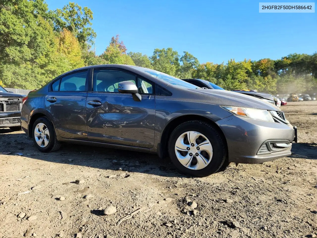 2013 HONDA CIVIC VIN 2HGFB2F50DH586642 — фото 4