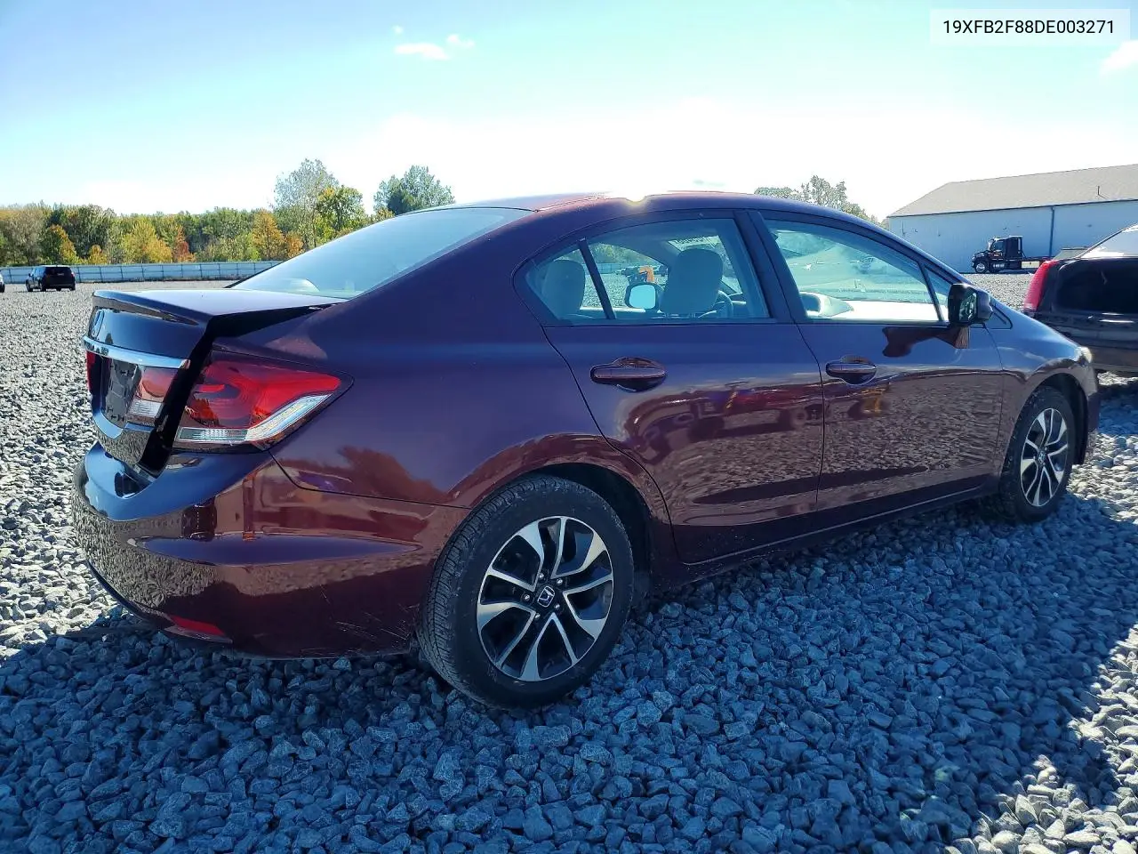 2013 HONDA CIVIC VIN 19XFB2F88DE003271 — фото 3