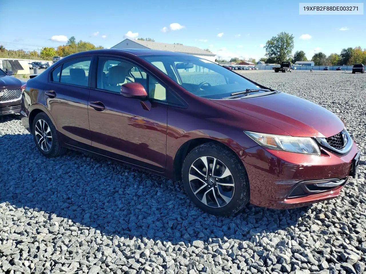 2013 HONDA CIVIC VIN 19XFB2F88DE003271 — фото 4