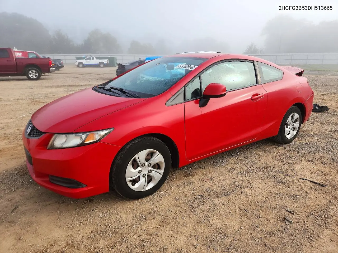 HONDA CIVIC 2013, VIN 2HGFG3B53DH513665