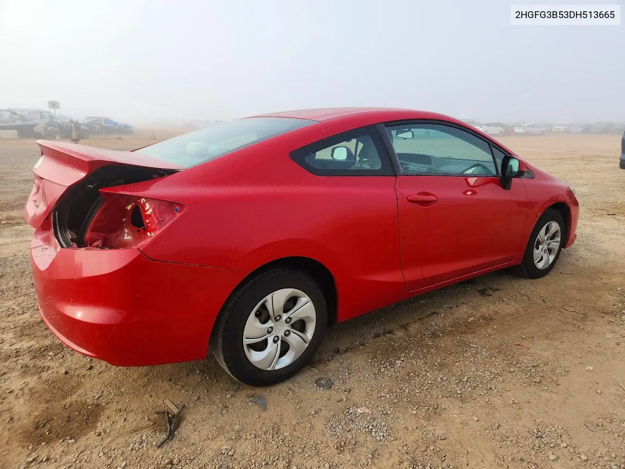 2013 HONDA CIVIC VIN 2HGFG3B53DH513665 — фото 3